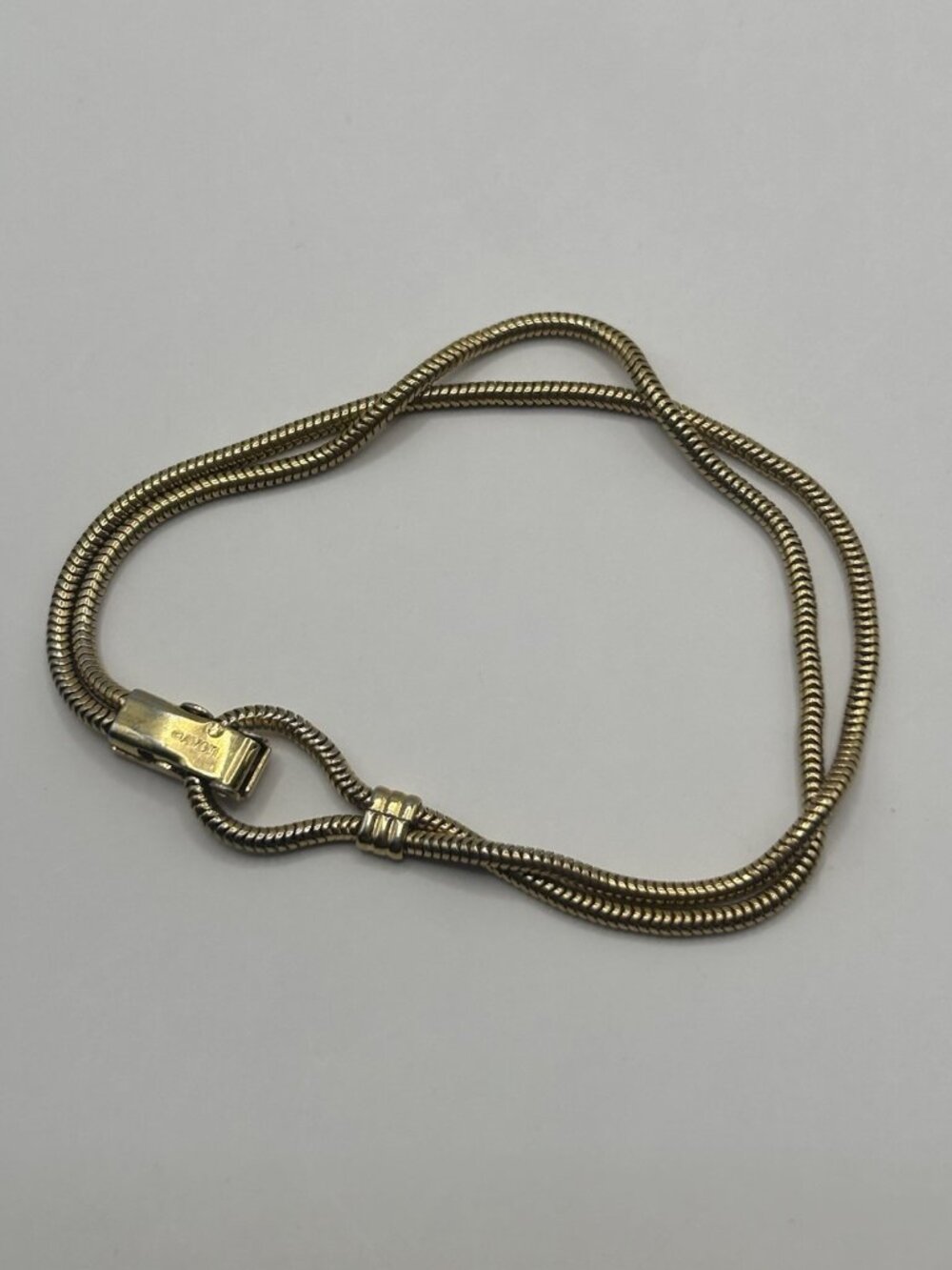 Vintage Avon Double Strand Bracelet Gold Tone Jewelry Gift - Picture 7 of 8